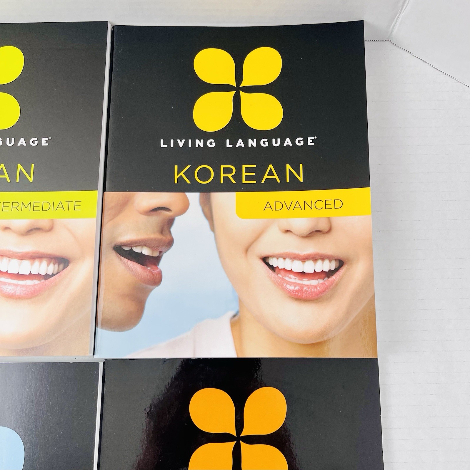 Living Language Korean: Complete Edition Beginner-Advanced 4 Books 8 Audio CDs