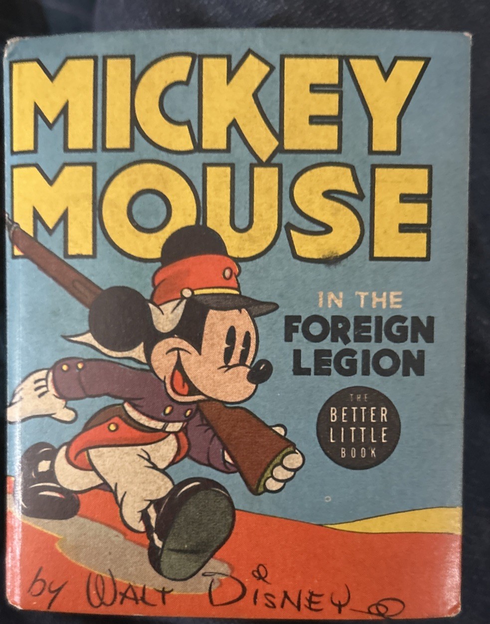 Mickey Mouse in the Foreign Legion 1940 Big little book Fine