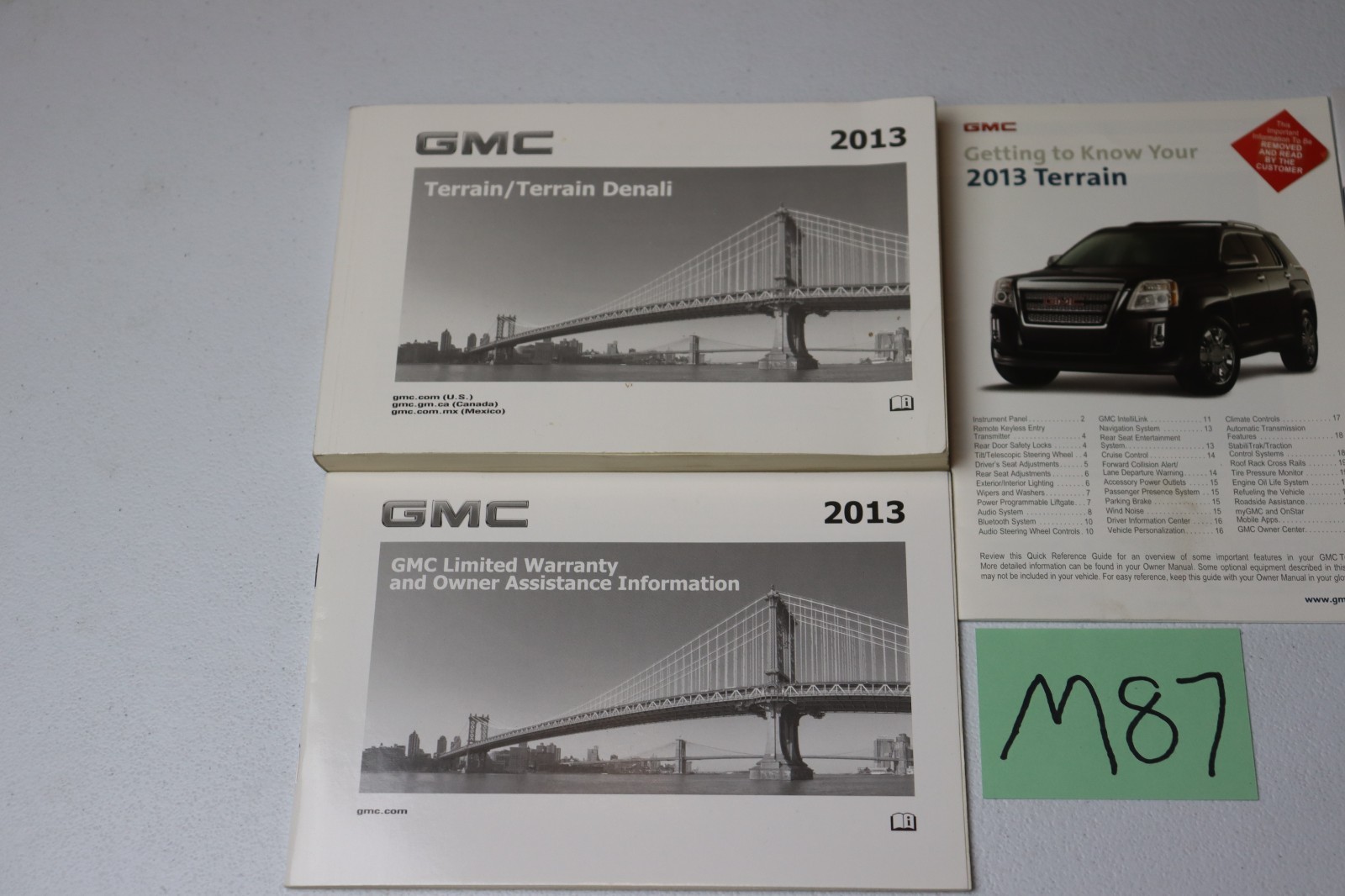 2013 GMC Terrain / Terrain Denali Owners Manual OEM Free Shipping