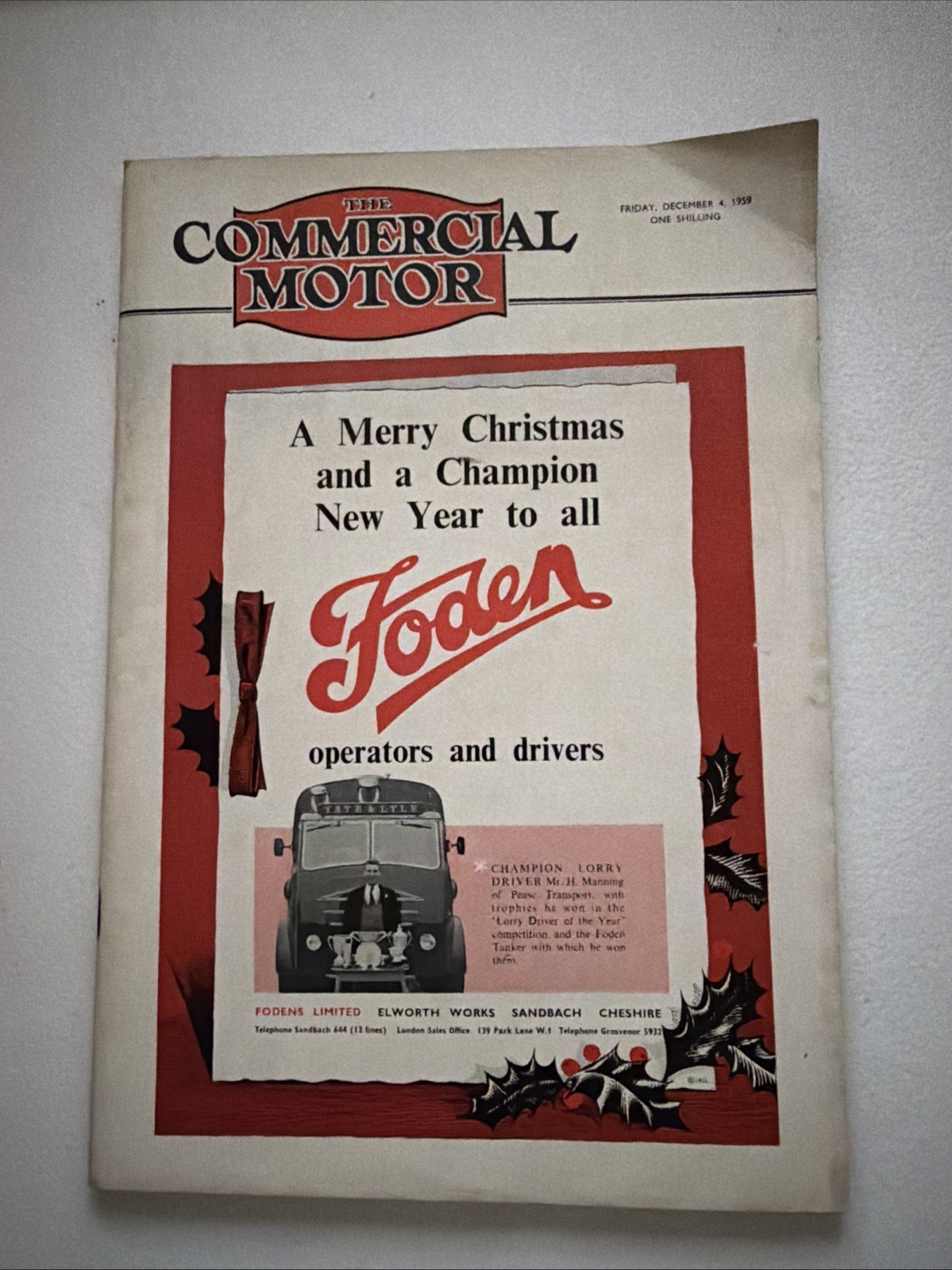 Commercial Motor Magazine 4 December, 1959 84 Pages