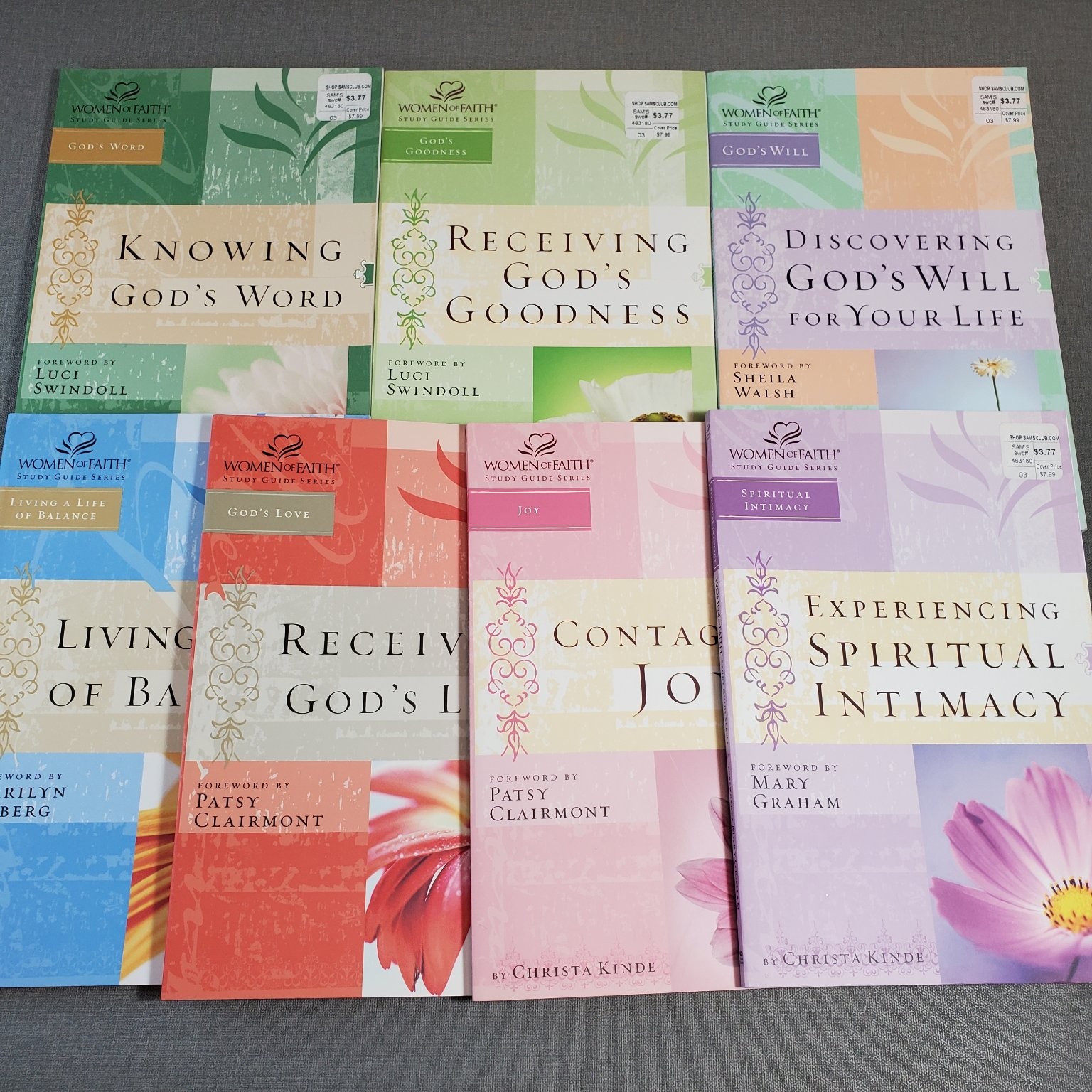 Women of Faith Study Guide Series 7 Book Lot Christa Kinde Nelson Impact