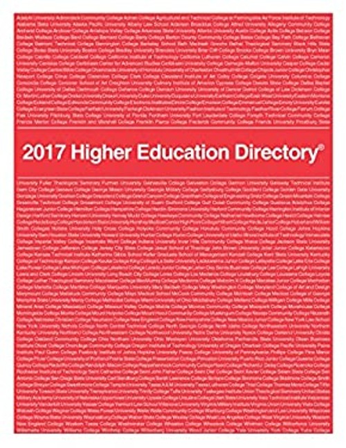 Higher Education Directory 2017 Paperback