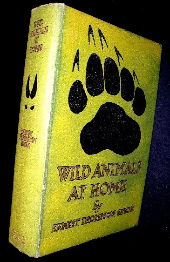 1913 WILD ANIMALS AT HOME Book THOMPSON SETON 50+ Sketches Photos DUDLEY FORSYTH