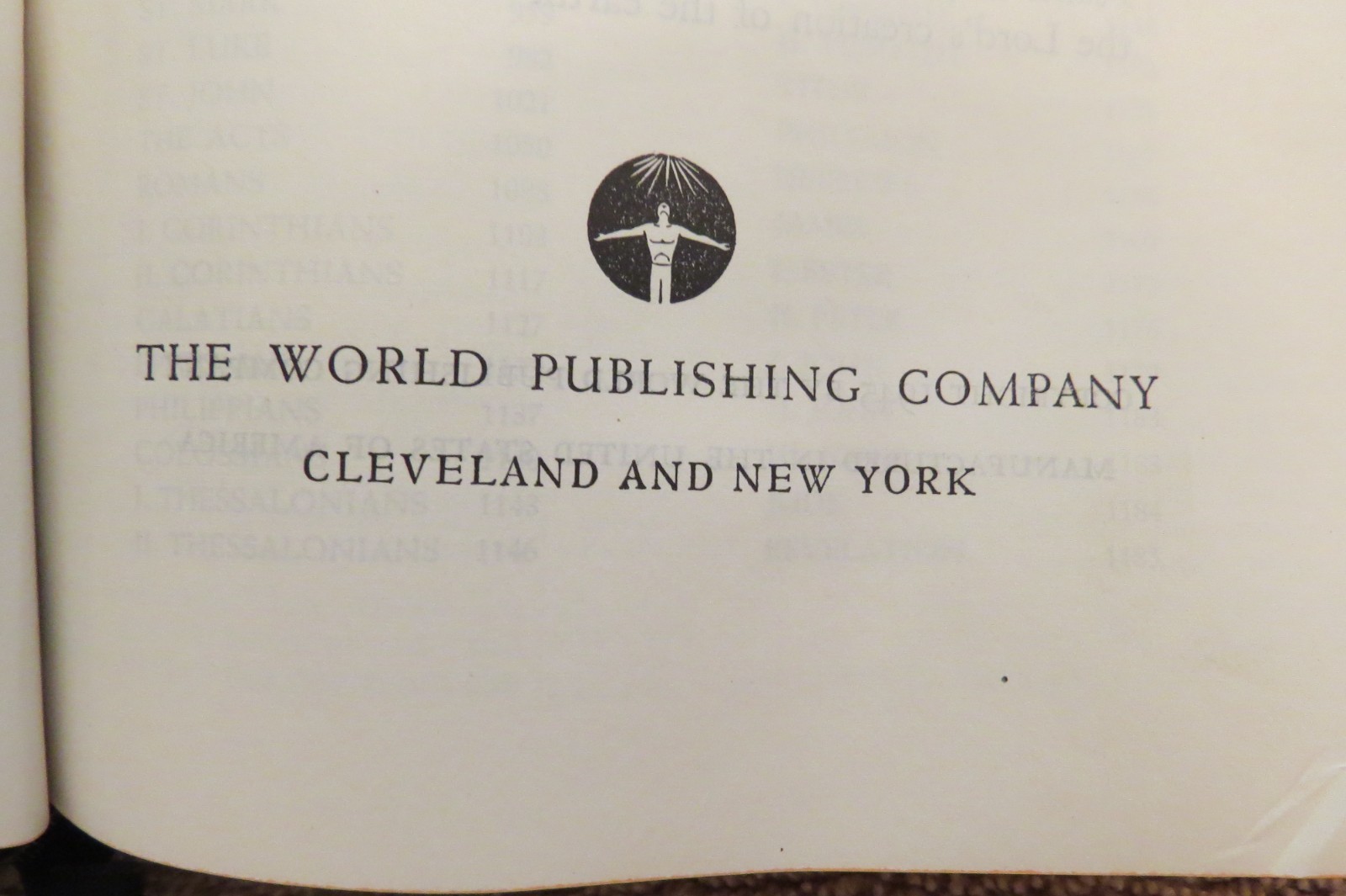 Holy Bible King James Version World Publishing 1945 Genuine Morocco Leather