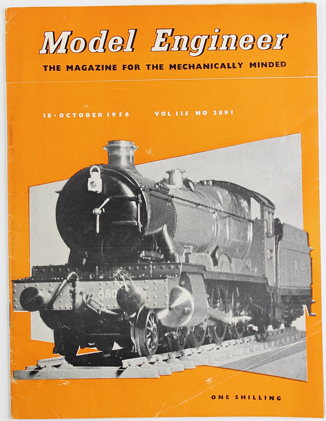 MODEL ENGINEER Magazine Arlington Grange Locomotive Model October 18 1956