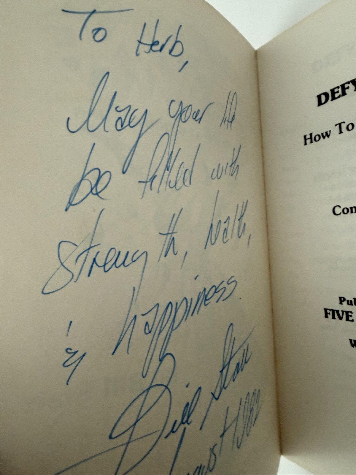 Defying Gravity: How to Win at Weightlifting SIGNED 1st Trade Paper