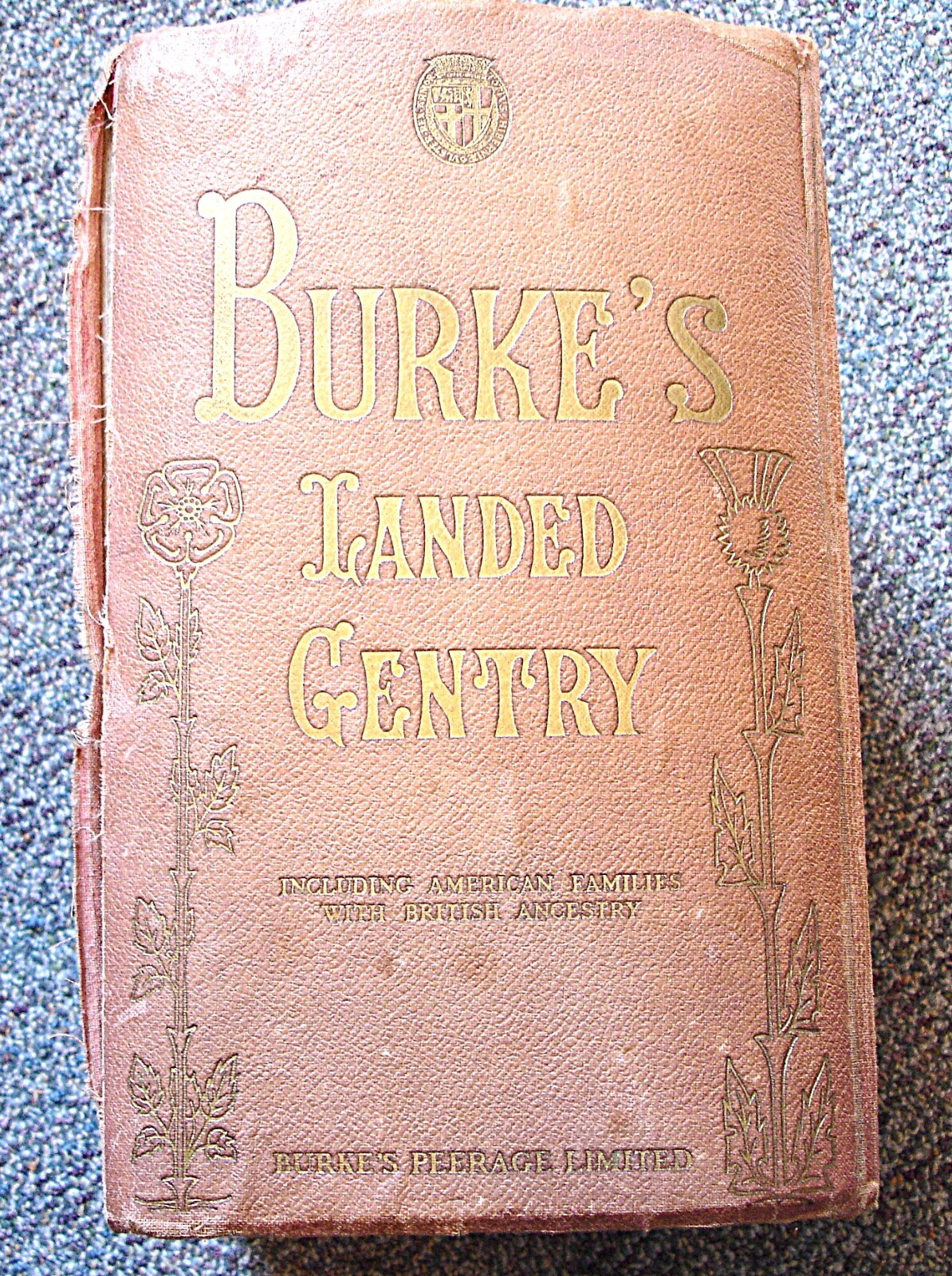 Burke’s Laned Gentry 1939 1938. 3059 pages 1500 New Family Names
