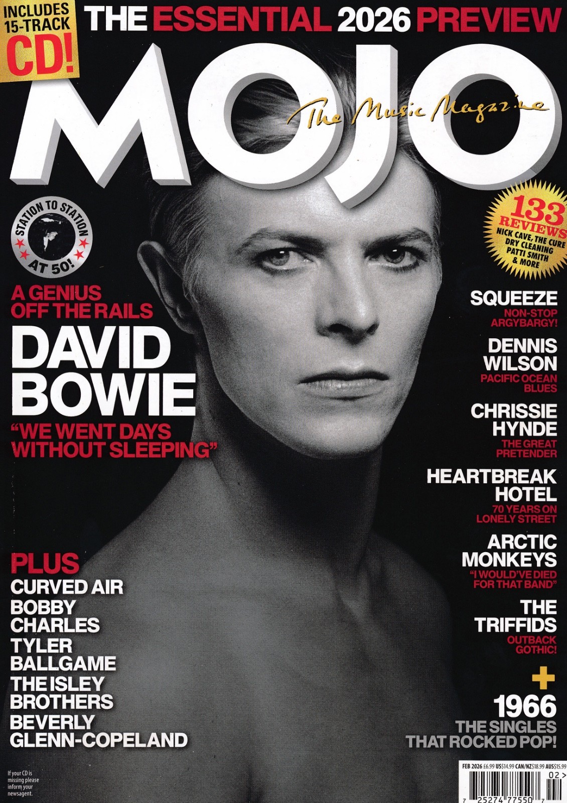 MOJO 387-02-2026-David Bowie-Cover Story-Curved Air-Squeeze-More! 124 Pages!