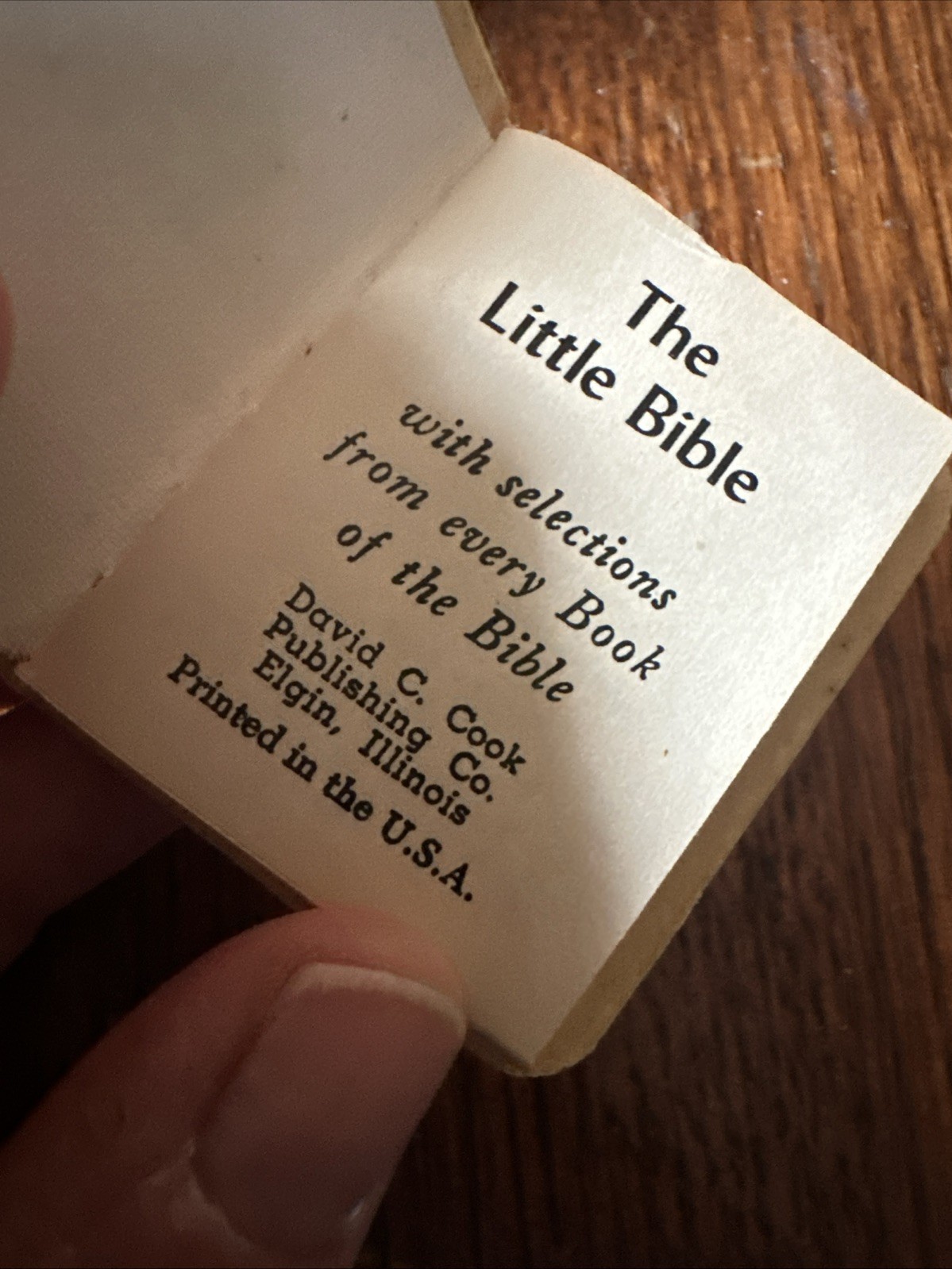Antique Mini Books Daily Food For Christians, The Little Bible, Christmas Storie