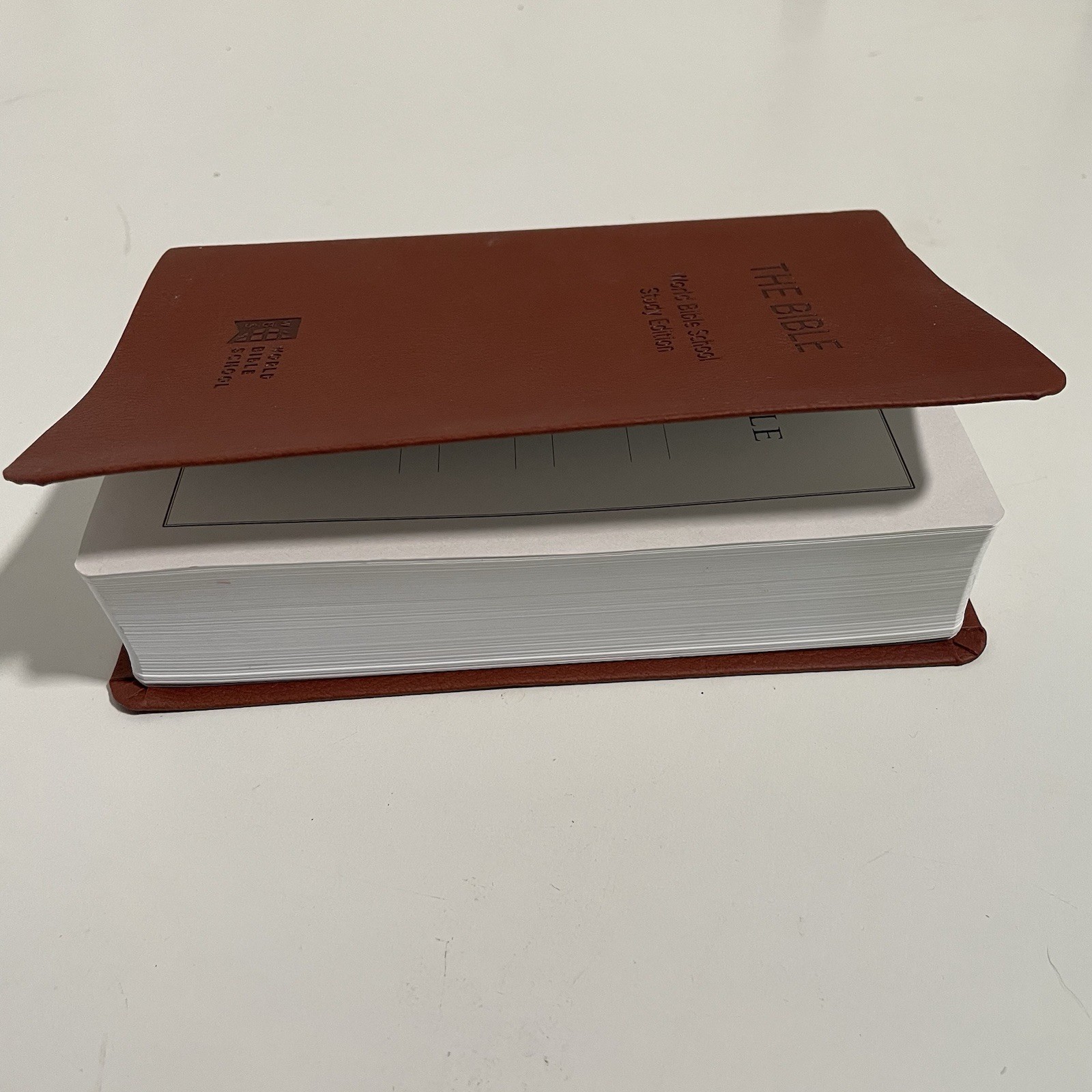 NASB Bible World Bible School Study Edition Brown Leatherette WBS 2016