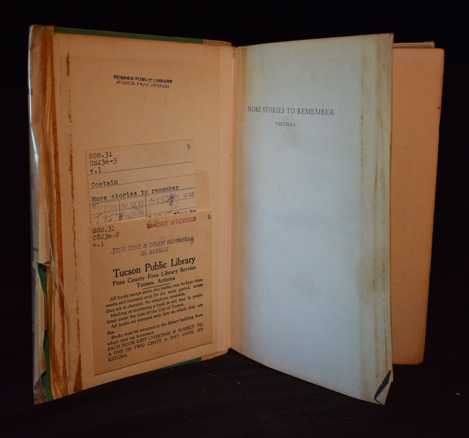 More Stories To Remember by Costain/Beecroft~c1958~Hardcover~Pages 440~Ex Lib