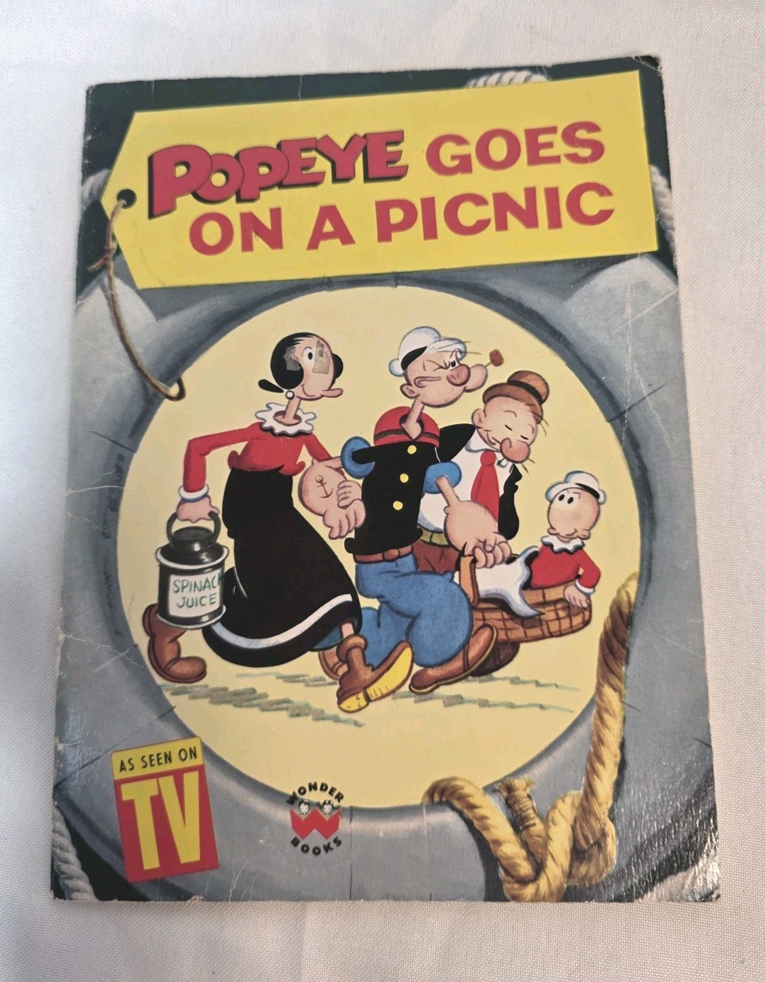 Vintage Popeye Goes On A Picnic Booklet 1986 Collectible Ephemera Vintage Comic