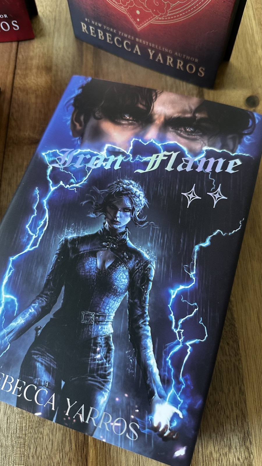 Fourth Wing Iron Flame Special Editions Iridescent Storm Licensed Dust Jackets