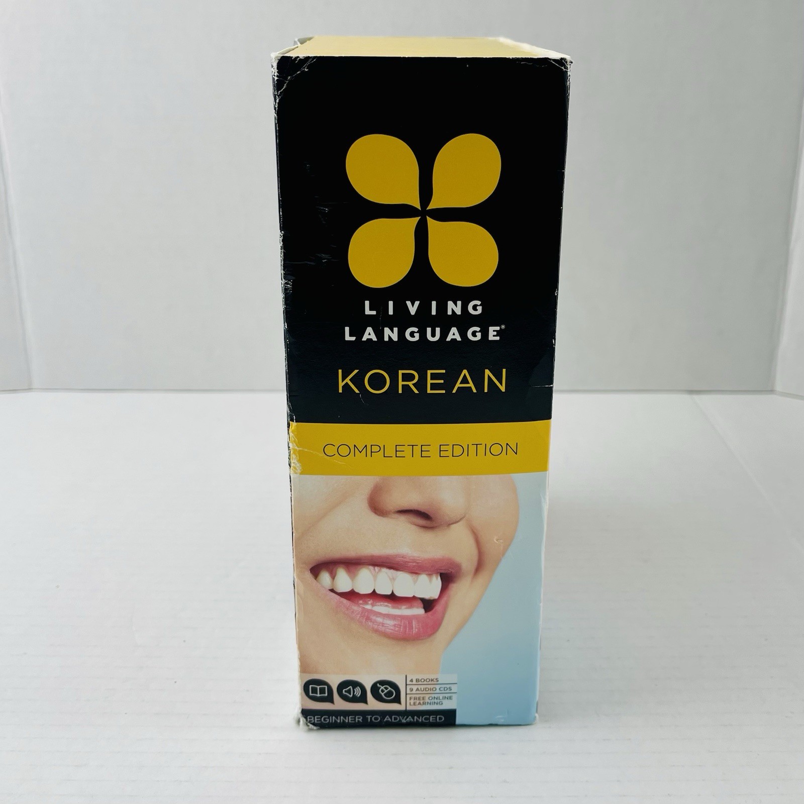 Living Language Korean: Complete Edition Beginner-Advanced 4 Books 8 Audio CDs