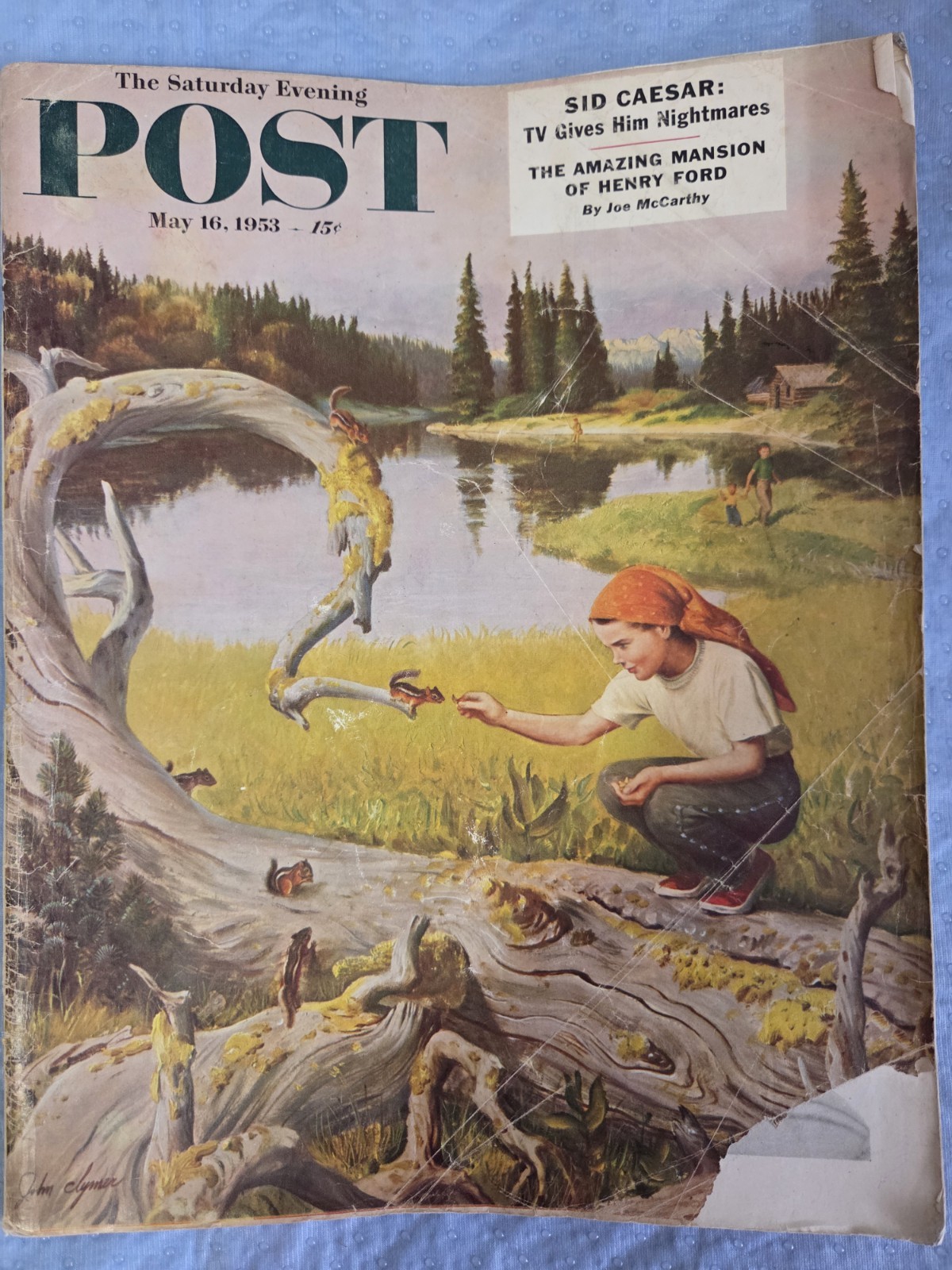 Saturday Evening Post Magazine May 16 1953 Henry Ford Ephemera Vintage Ads