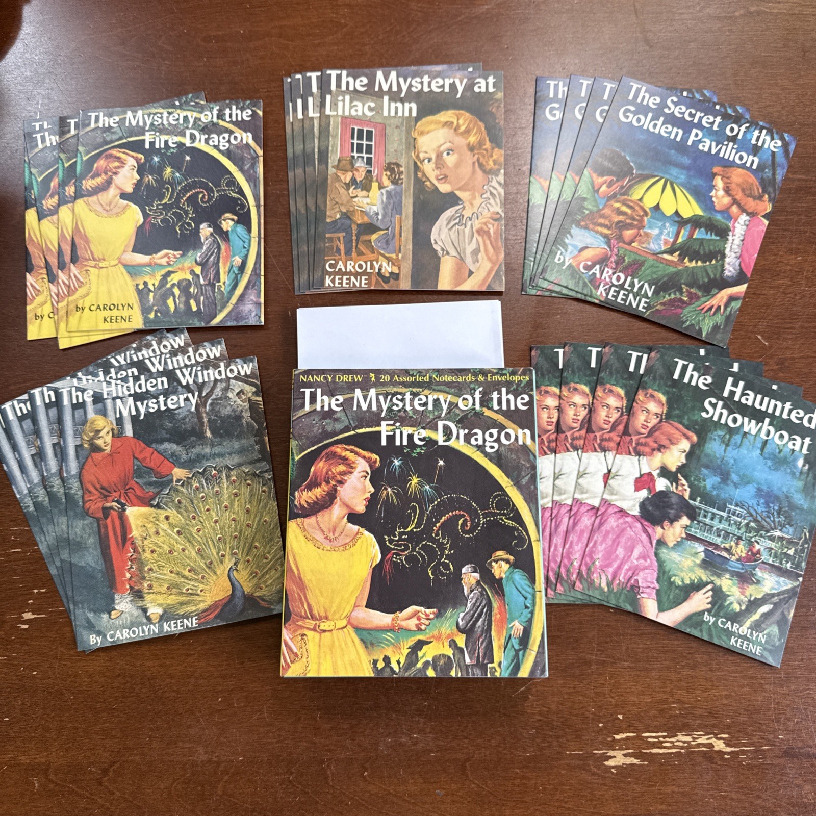 20 Nancy Drew Book Cover note cards~New in Box~MINT Blank Inside