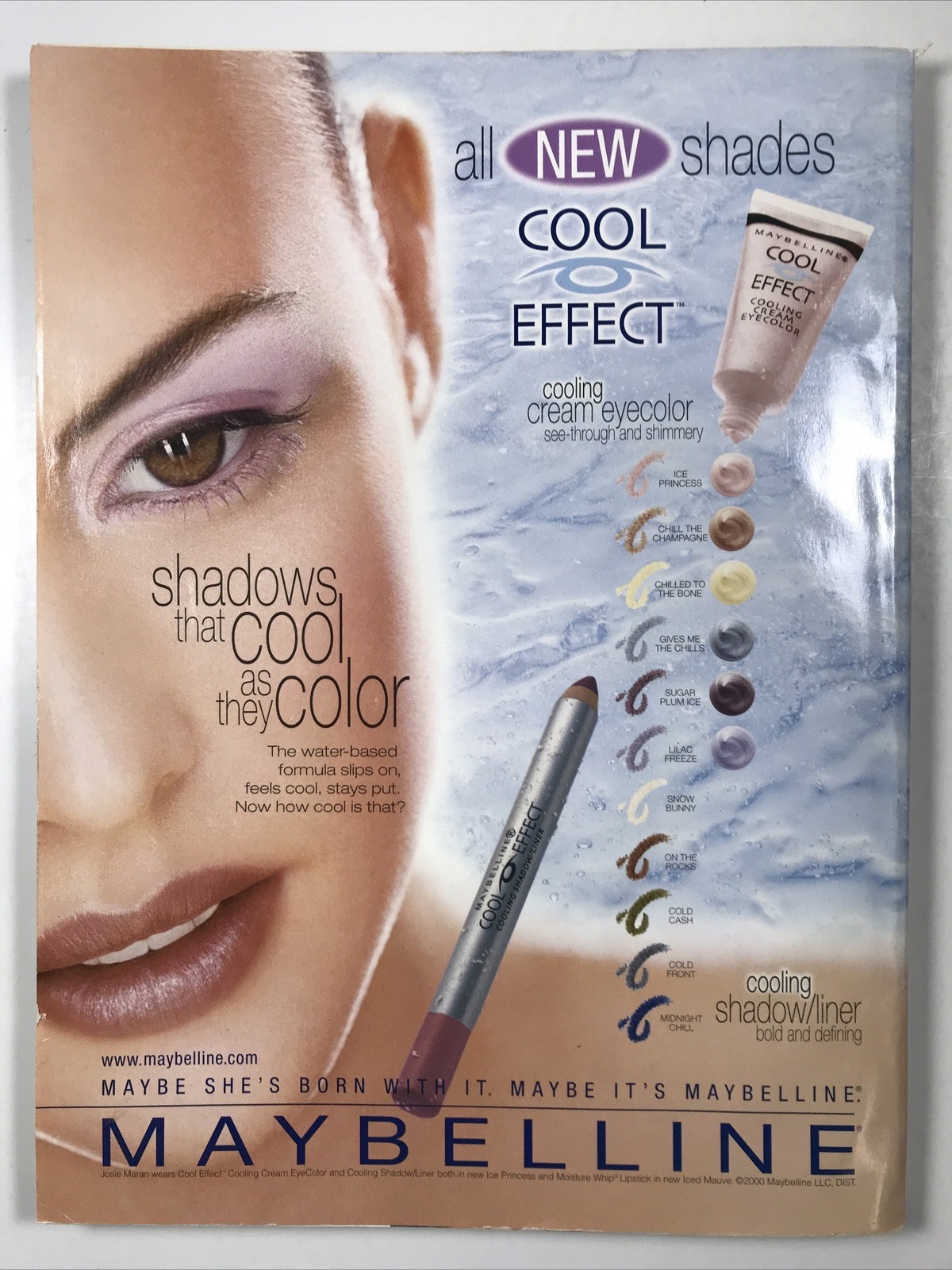 GLAMOUR magazine November 2000-Fashion makeup hair Cover Debra Messing