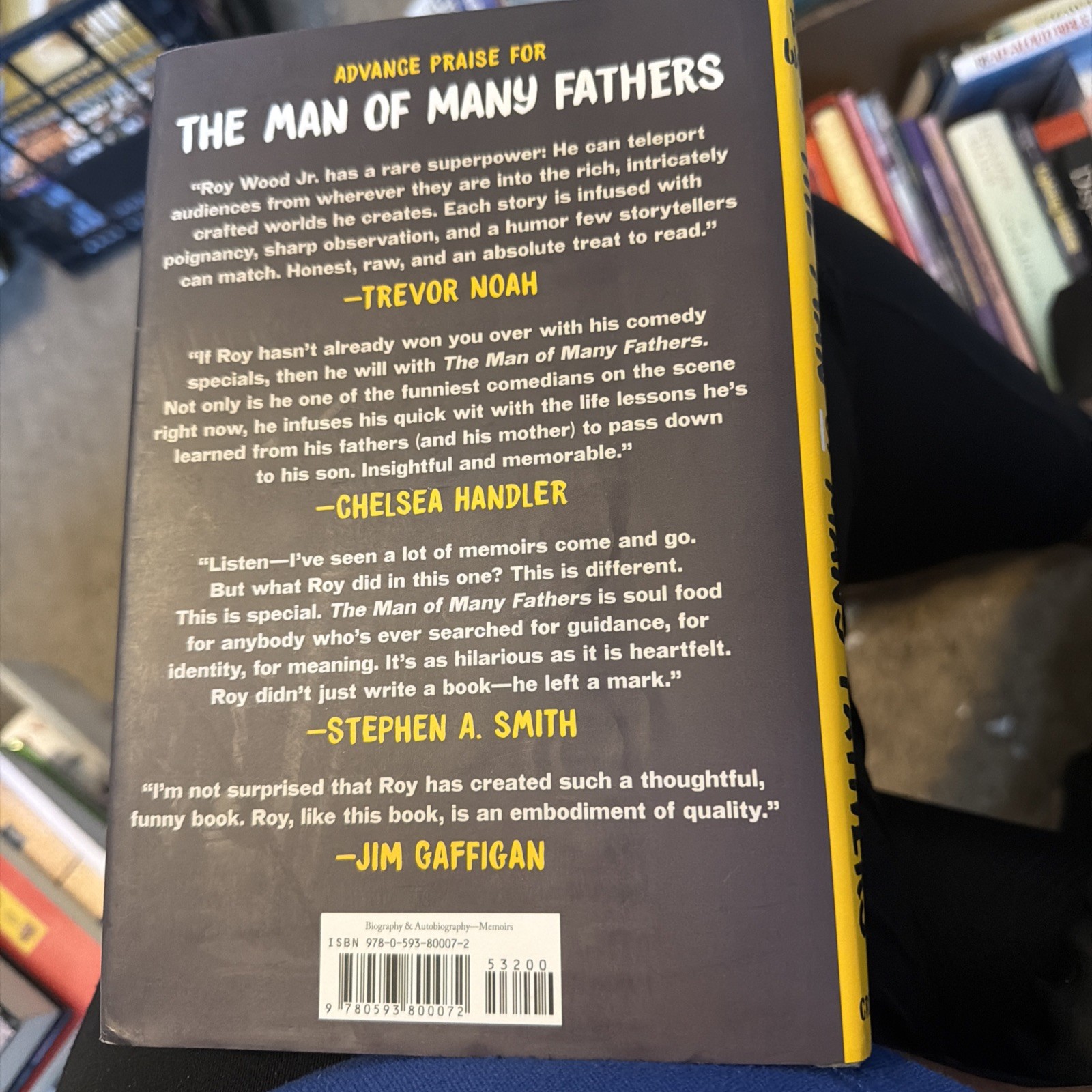 AUTOGRAPHED SIGNED Man of Many Fathers by Roy Wood Jr. hardcover
