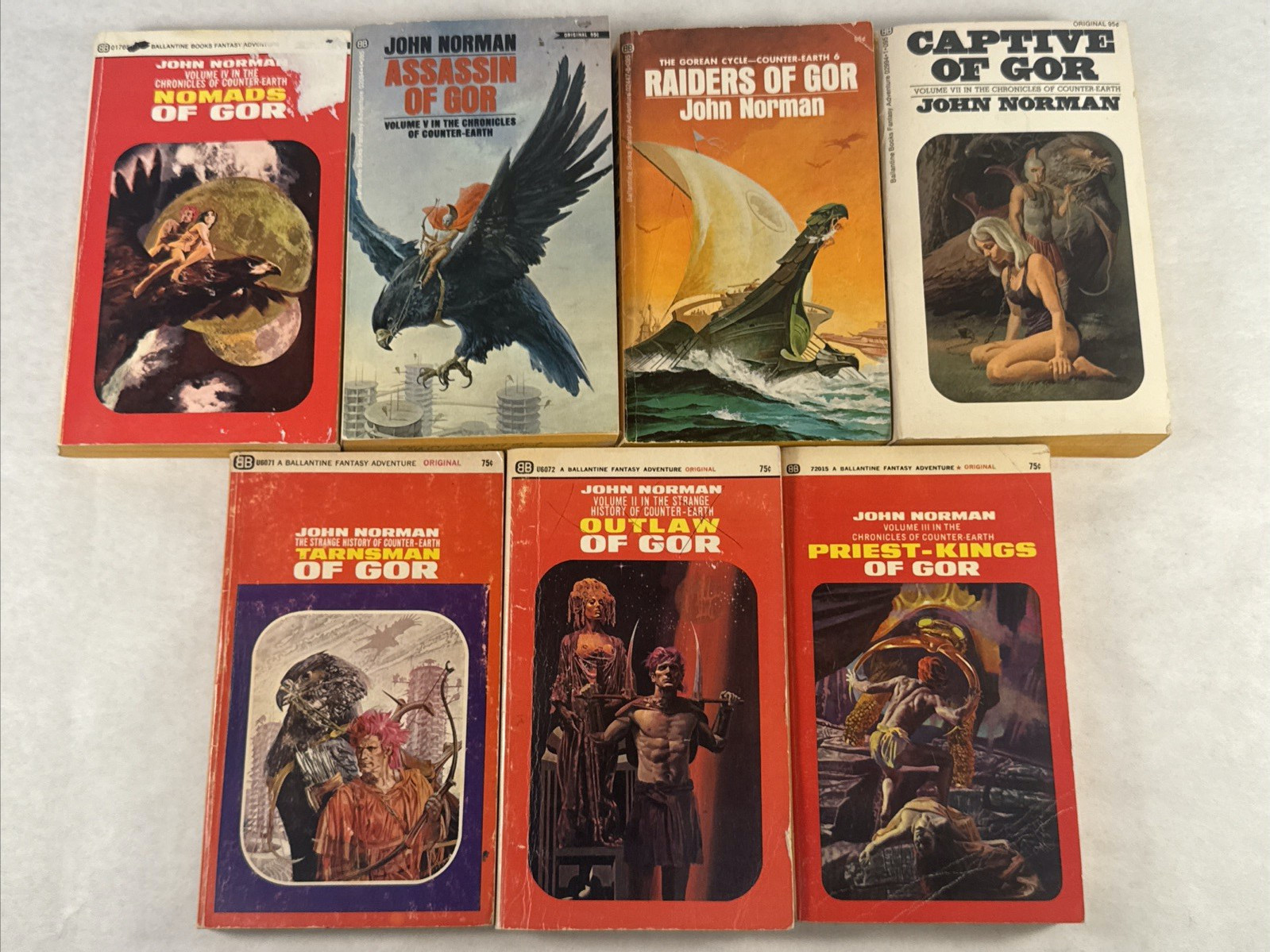 GOR The Chronicles of Counter Earth # 1-2-3-4-5-6-7 John Norman