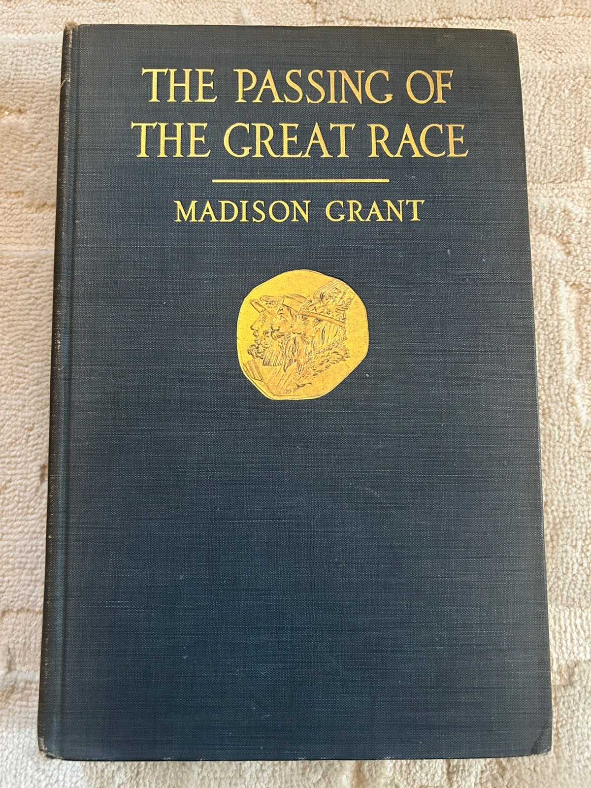 1916 1st EDITION “The Passing of the Great Race” Madison Grant, RARE HC book