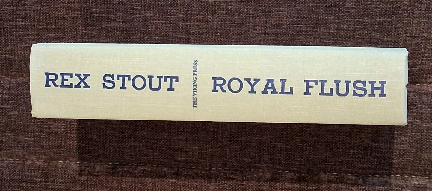 Rex Stout Royal Flush Nero Wolfe omnibus 1st EDITION VERY FINE