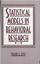 Statistical Models in Behavioral Research