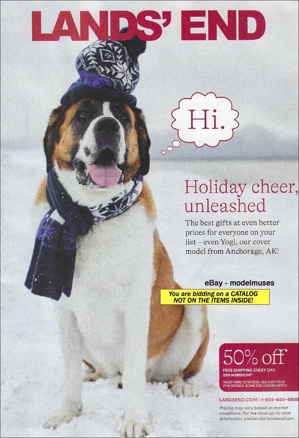 LANDS’ END Fashion & Accessories CATALOG Holiday 2025 – WOMEN MEN – 104 Pages