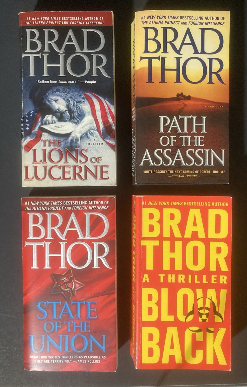 Near Complete SCOT HARVATH Series by Brad Thor #1-22 + Athena Project – 1 SIGNED