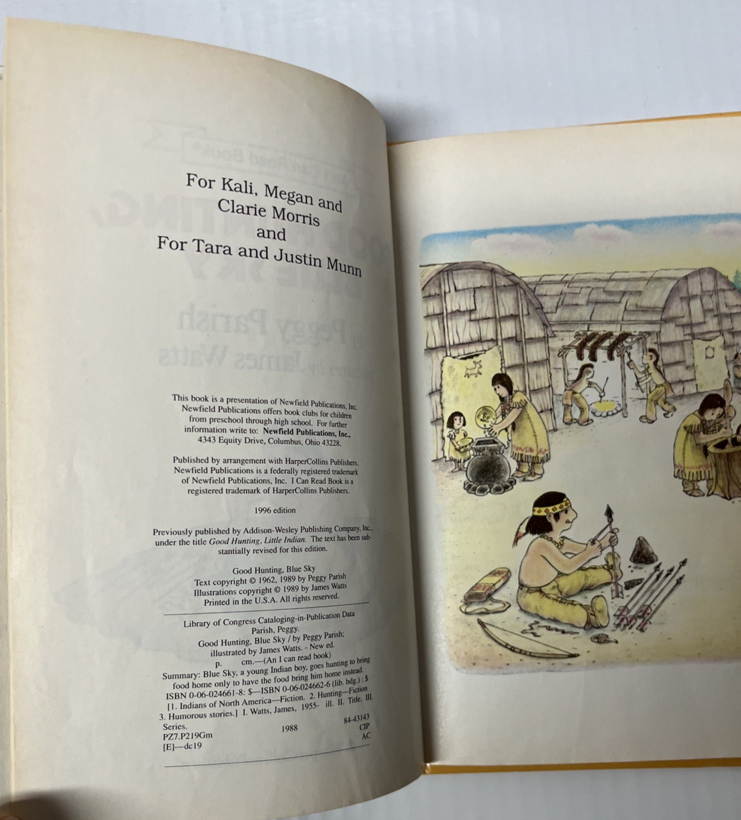 Good Hunting, Blue Sky by Peggy Parish 1996 Vintage Childrens HC Weekly Reader E