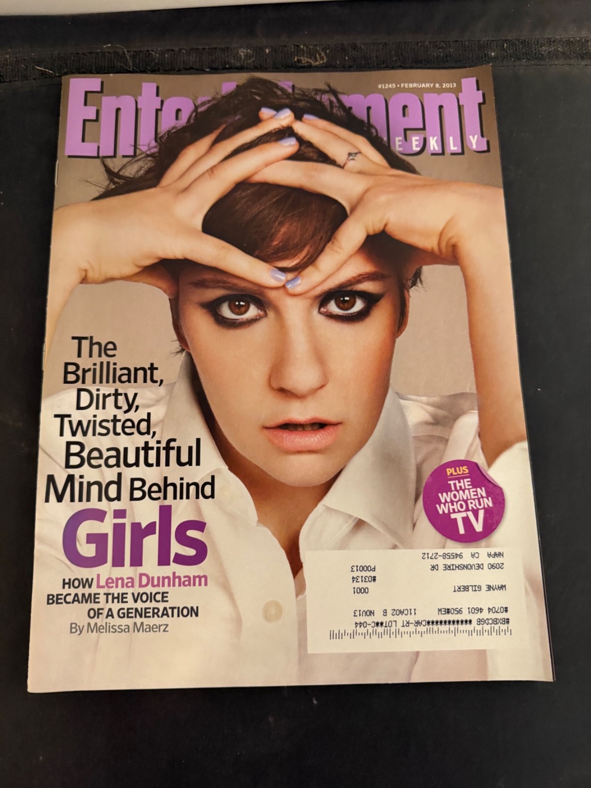 Feb. 2013 Entertainment Weekly Lena Dunham Girls Women Who Run TV Issue #1245