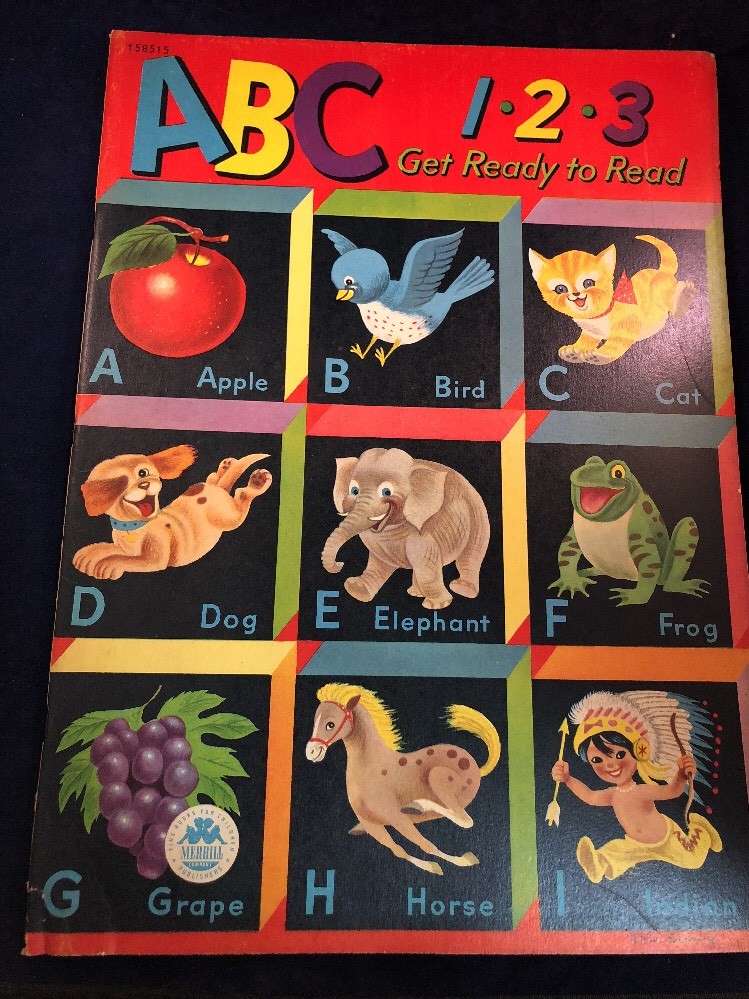 Vintage Merrill 1951 ABC 1•2•3 Get Ready To Read Coloring Book 158515