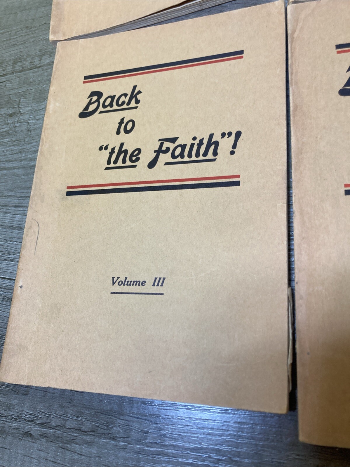 Back to “the Faith”! Vol I–IV Harry Beach 1920s Vintage Christian Book Set RARE