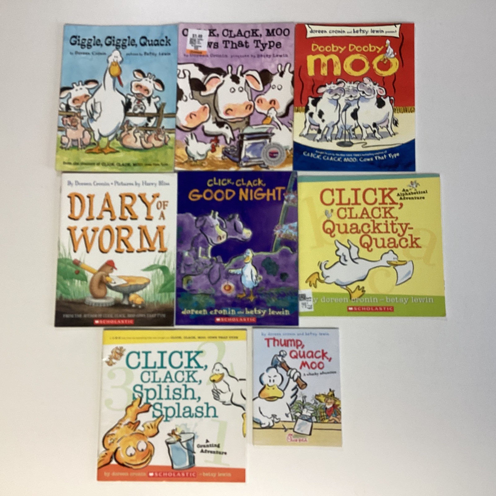 Doreen Cronin Preschool Kindergarten Children’s Story 8 Picture Book Lot