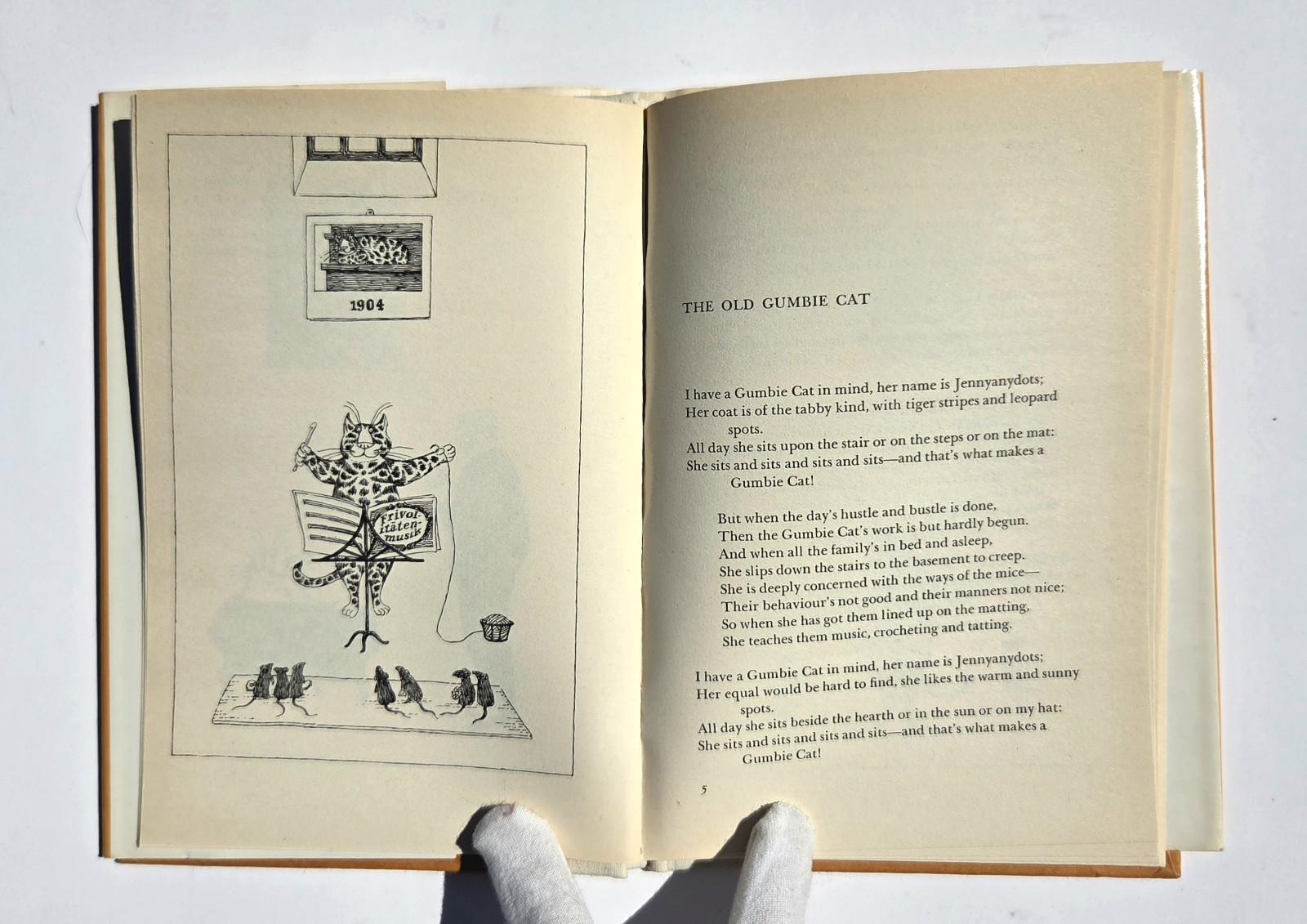 1982 Old Possum’s Book of Practical Cats – T.S. Eliot 1st Edition, Edward Gorey