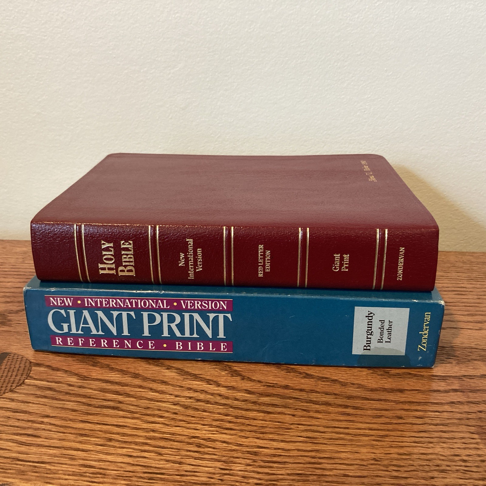 Near Mint! NIV 1984 GIANT Print Reference Bible | Burgundy Bonded Leather