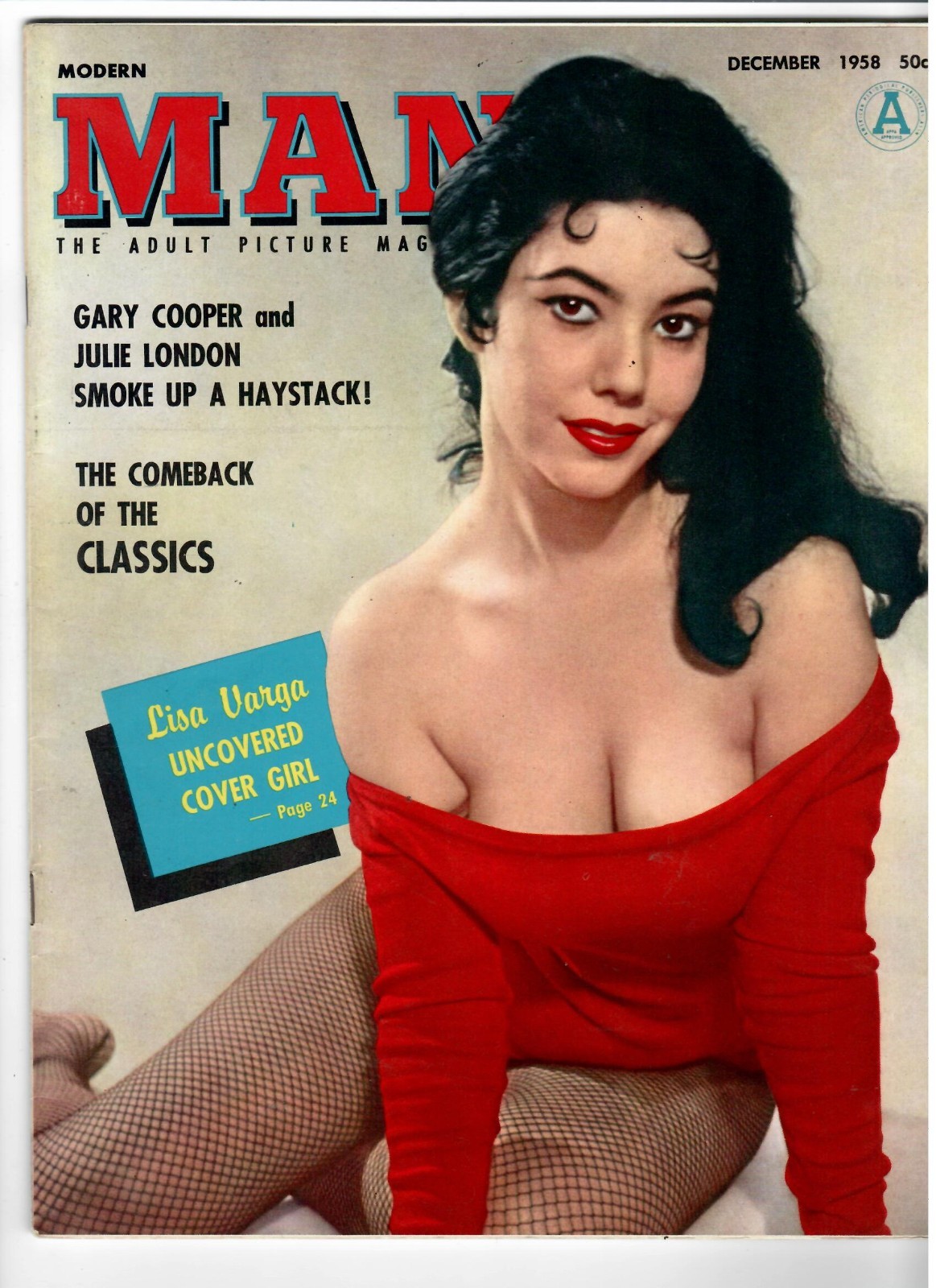 MODERN MAN Men’s Magazine Dec. 1958 Lisa Varga, Marilyn Wesley, Bunyon Derby, ++