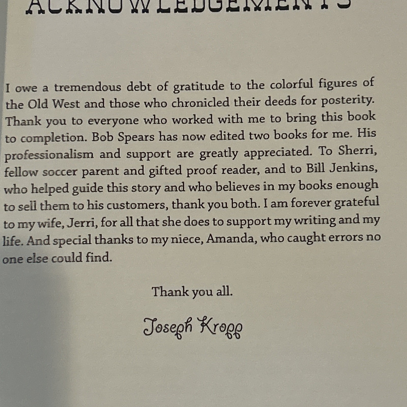 HICKOK’S GOLD By Joseph Kropp H2