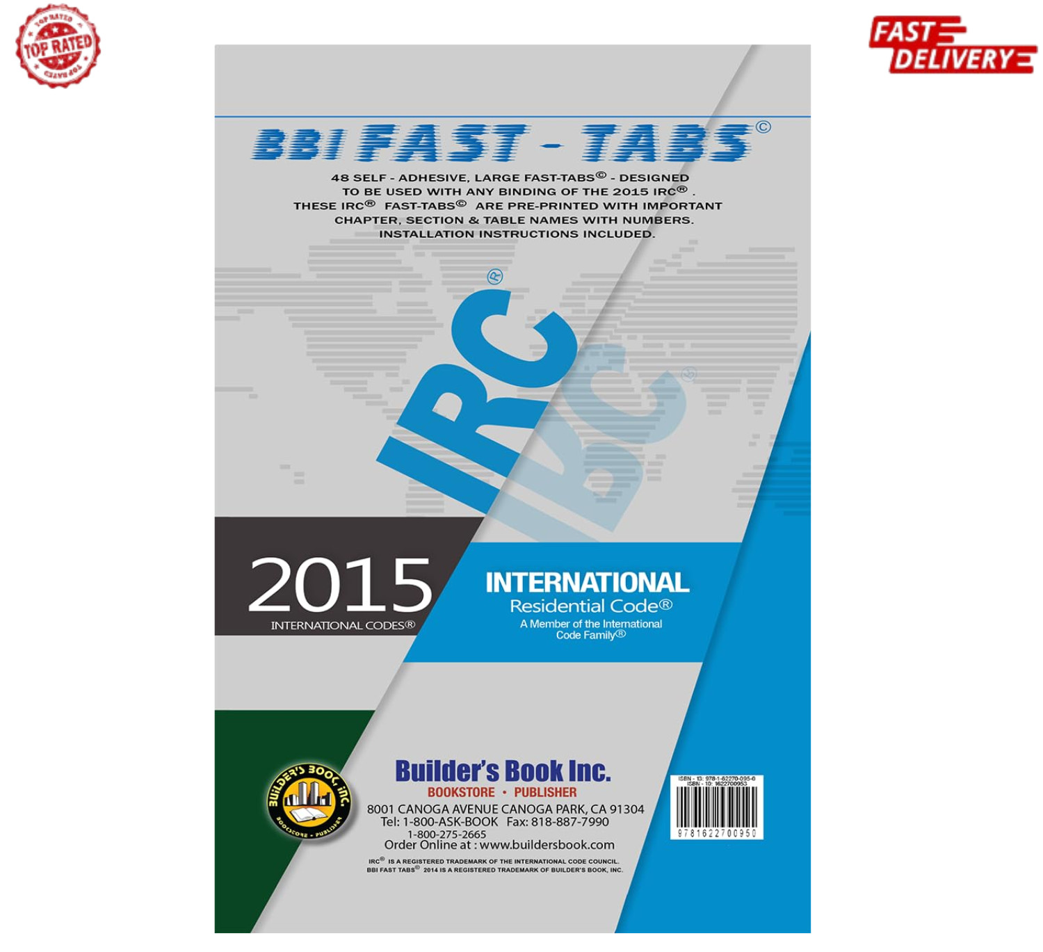 2015 International Residential Code Fast-Tabs by Builder’s Book