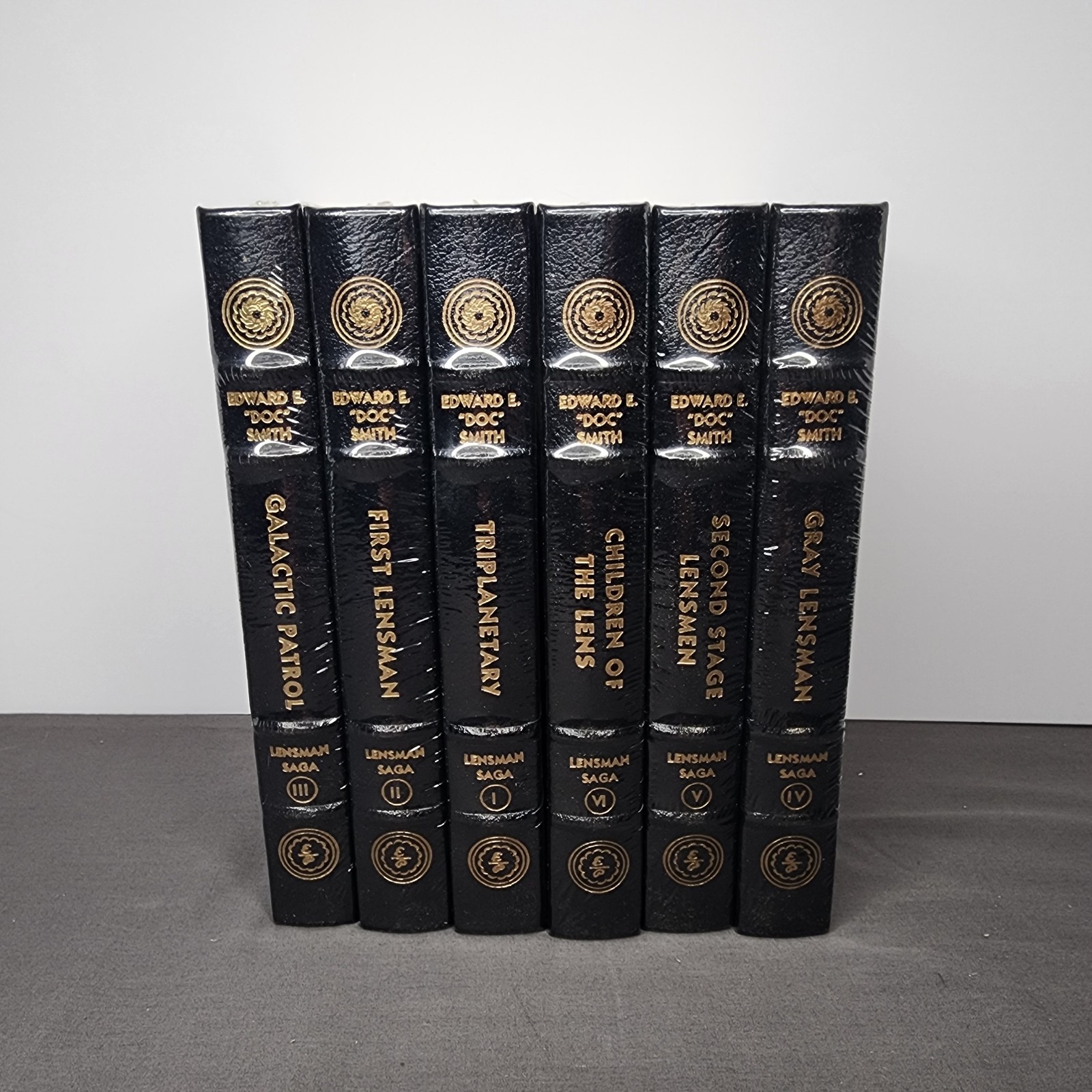 Lensman Saga Easton Press Sealed E. “Doc” Smith 6 Vol Set Leather Bound 22kt