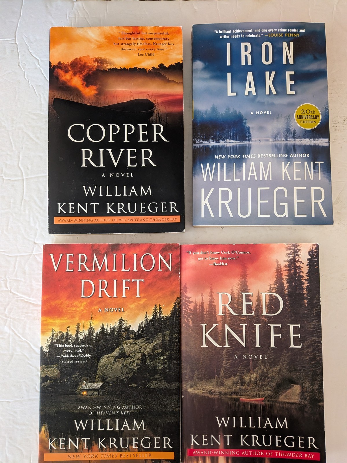 William Kent Krueger Cork O’Connor Series Lot 4 Books Paperback Mystery Thriller