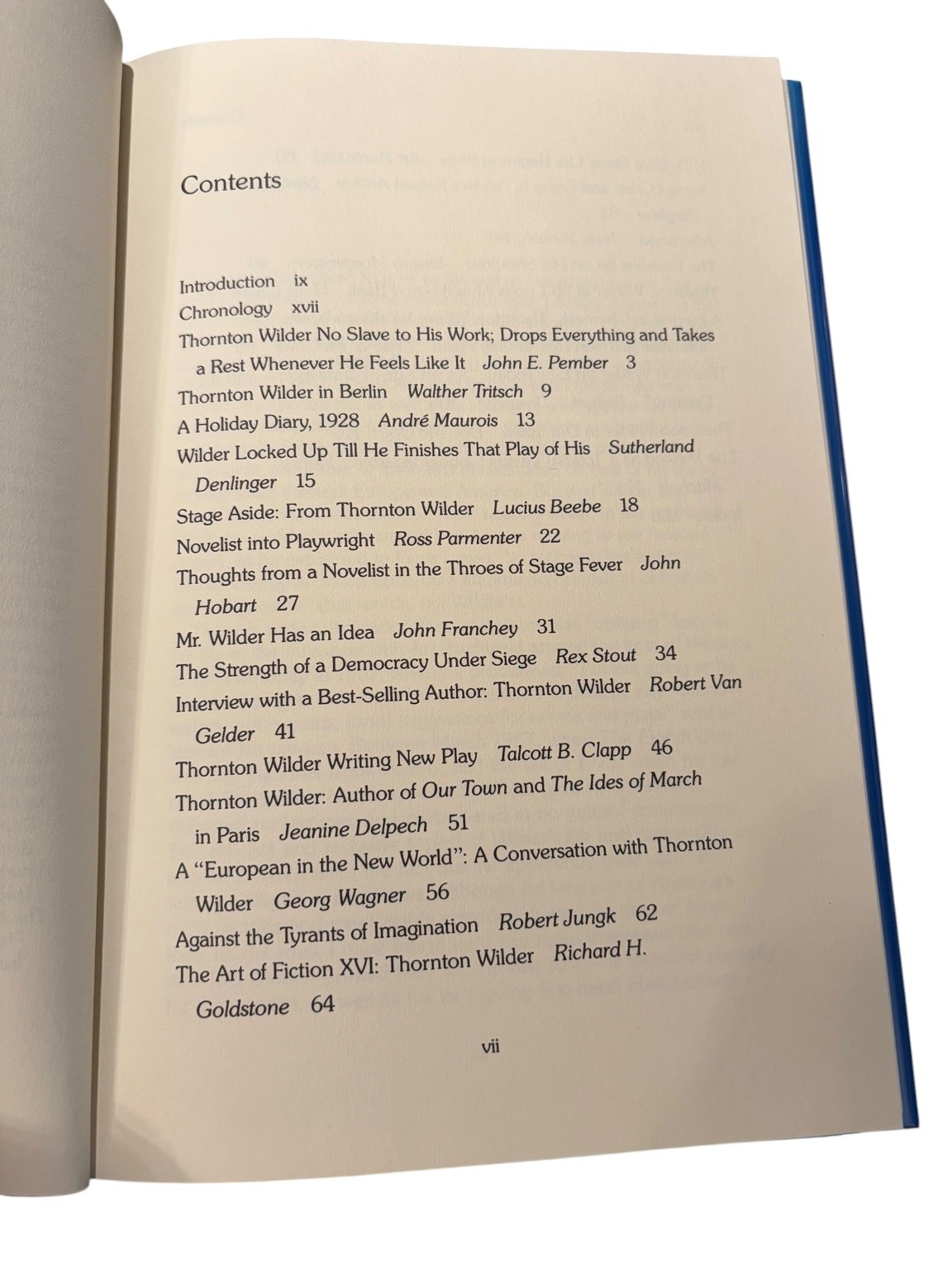 Conversations with Thornton Wilder Bryer 1992 Interviews Literary Criticism HC