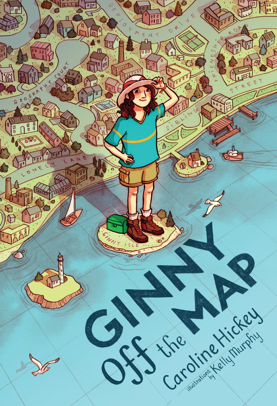 Ginny Off the Map – hardcover Hickey, Caroline