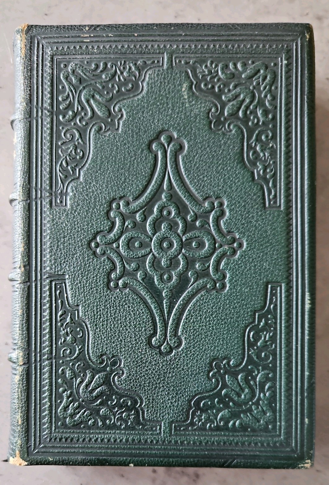 PROVERBIAL PHILOSOPHY Tupper EMBOSSED PAGE EDGES HB Book 1861