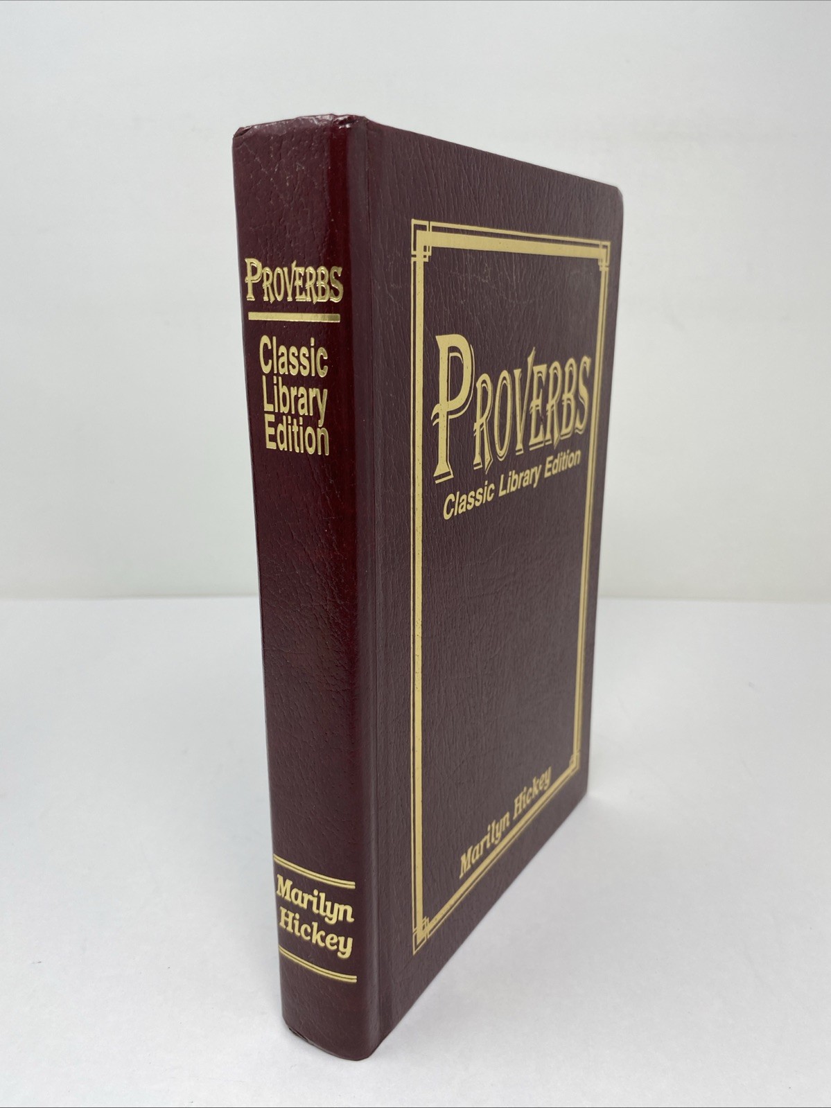 Proverbs Marilyn Hickey Hardcover 1996 Clean Pages Gilt Edges Devotional