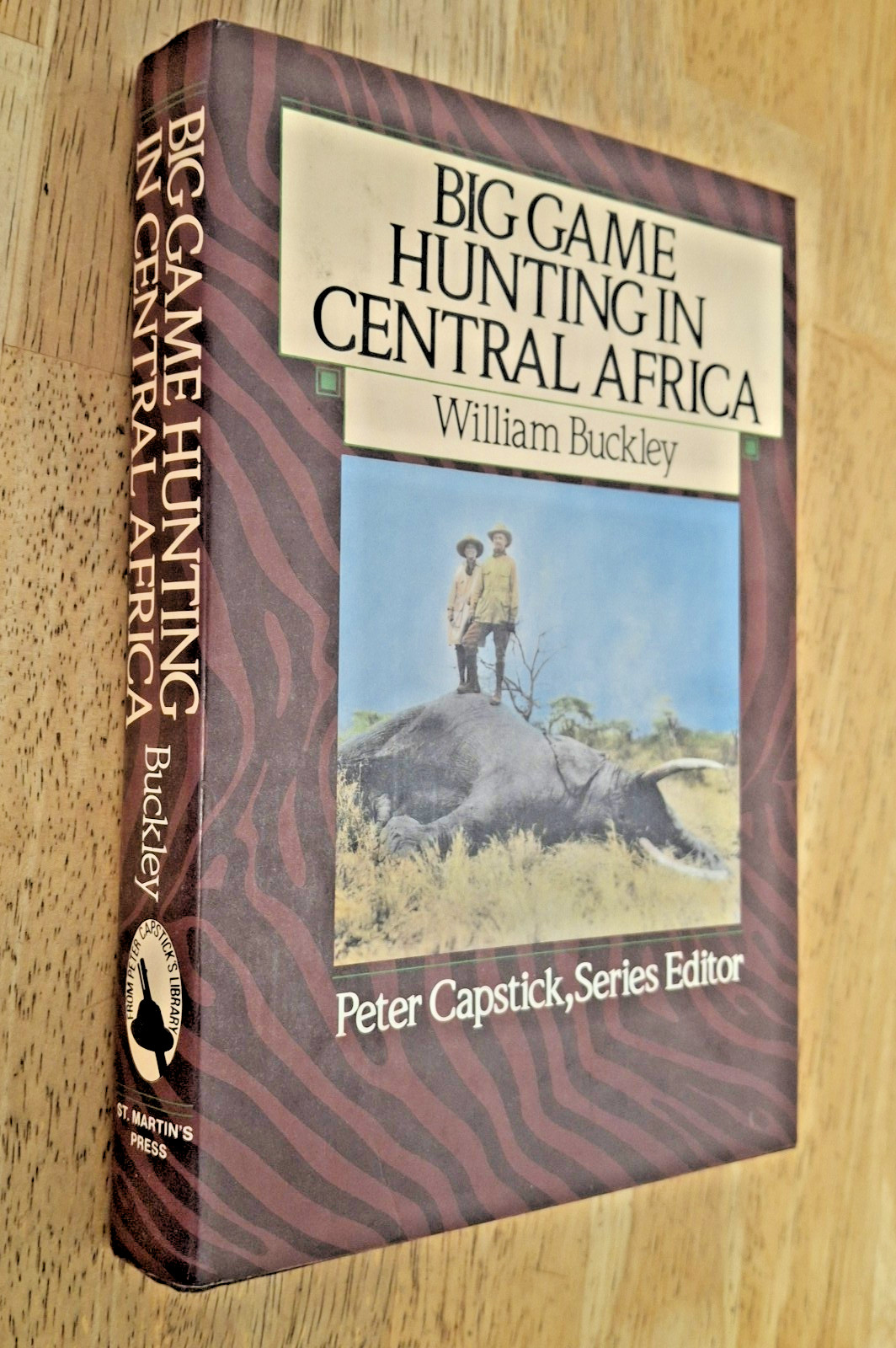 William Buckley~BIG GAME HUNTING IN CENTRAL AFRICA- W.BUCKLEY HC/DJ.