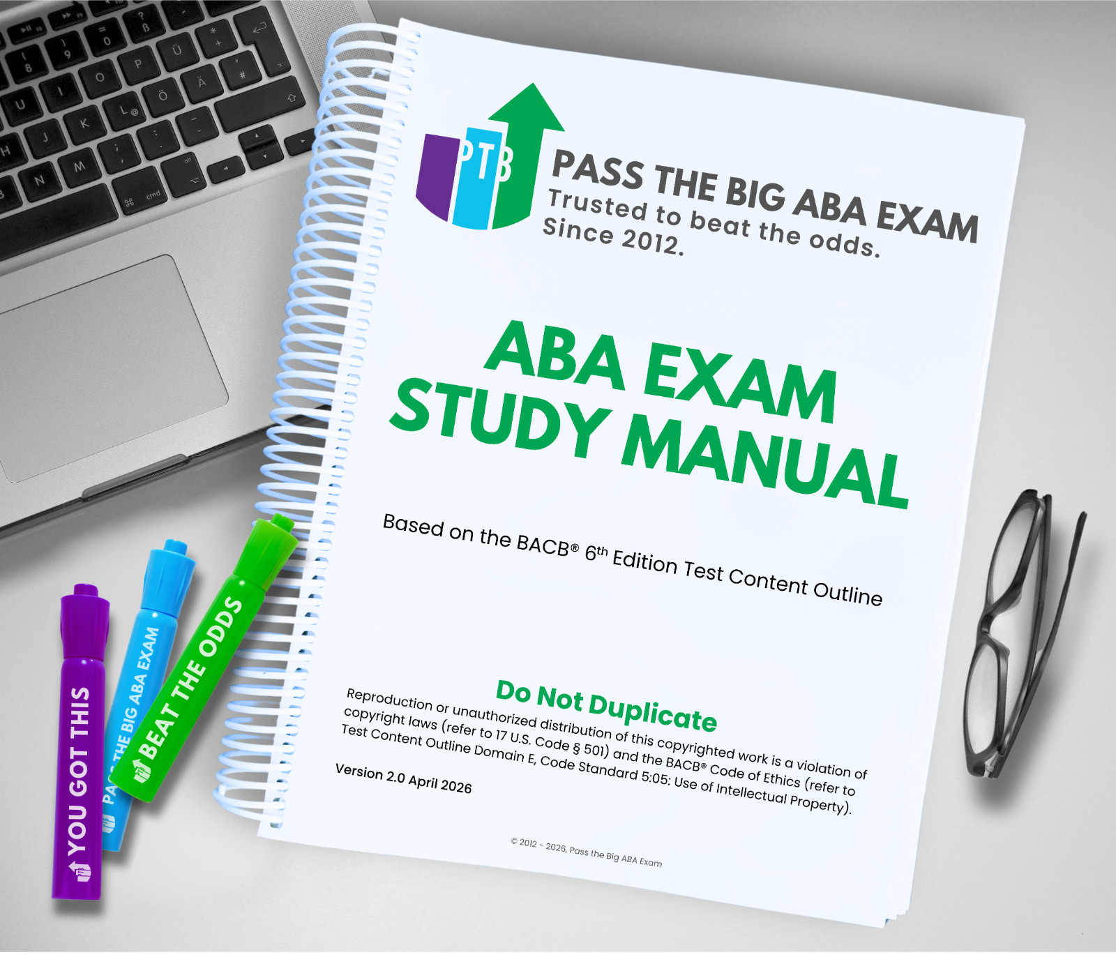 Pass the Big ABA Exam PTB 6th Edition Study Manual V2 NEW Direct from PTB
