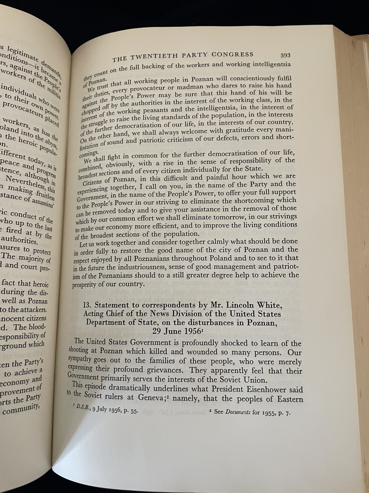 Documents on International Affairs 1956, hardback, Oxford University Press.