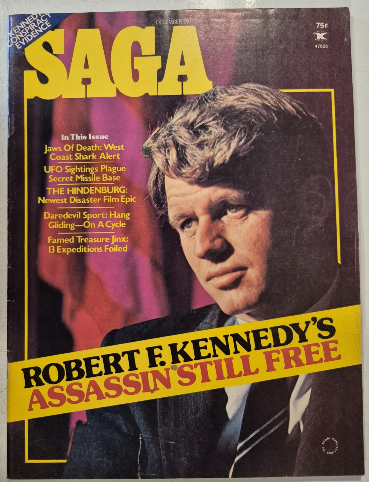 Men’s Interest/Adventure Magazine SAGA From 1975 Good Condition
