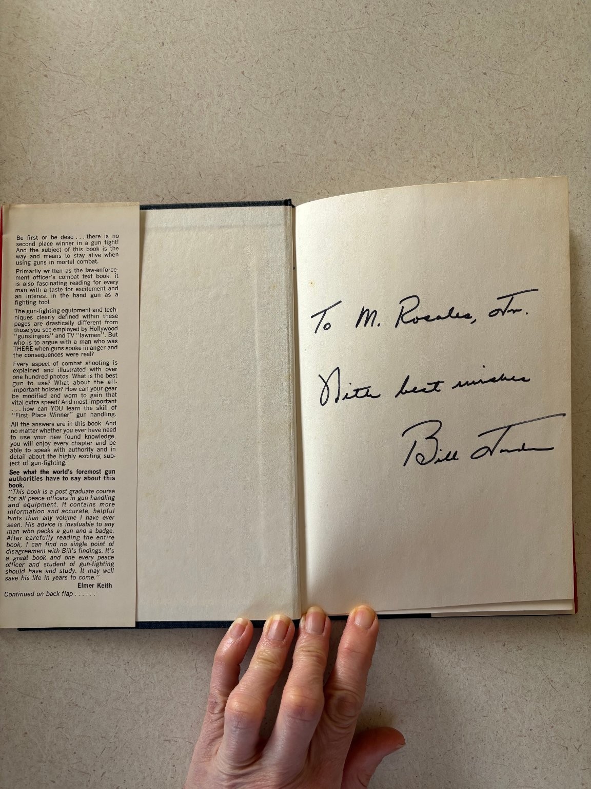 No Second Place Winner Bill Jordan 1965 First Printing Signed Autographed