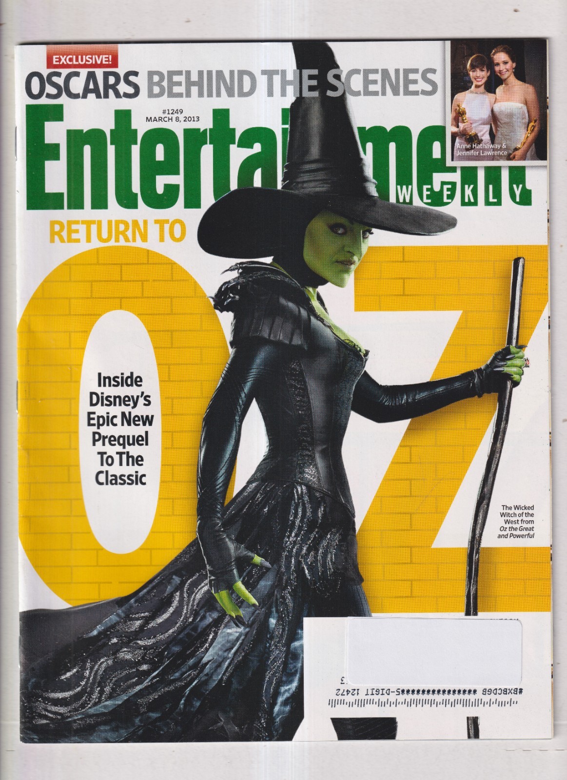 Entertainment Weekly March 8, 2013 Return to Oz, Behind the Scenes of the Oscars